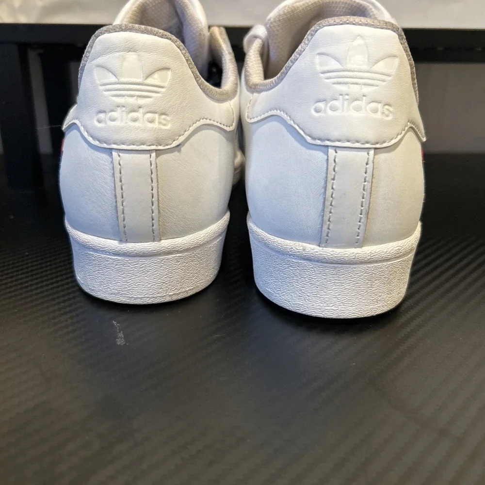 Adidas Superstar W Sneakers Shoes Trefoil‎ White Women's 9.5